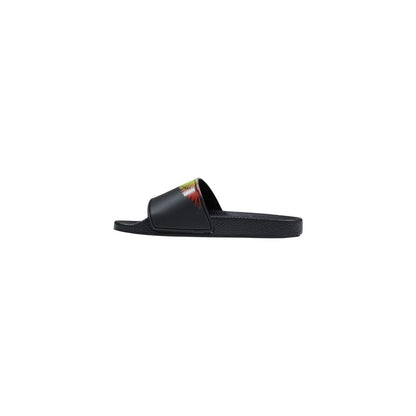 Black Synthetic Slippers