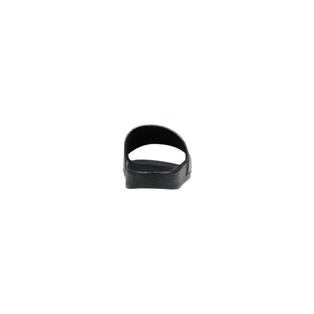 Black Synthetic Slippers