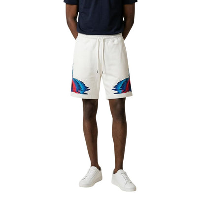Cream Cotton Bermuda Shorts