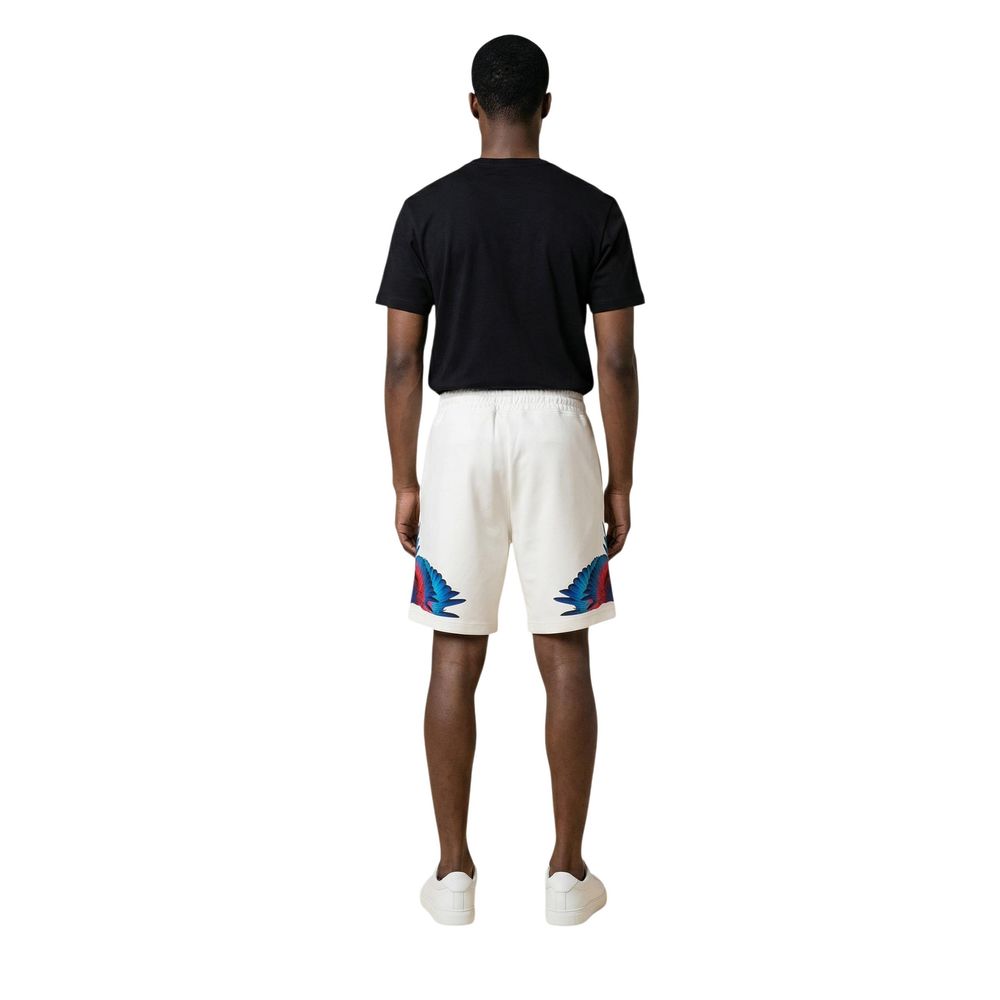 Cream Cotton Bermuda Shorts