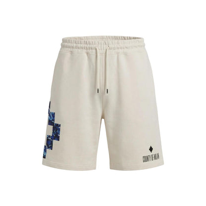 Cream Cotton Bermuda Shorts