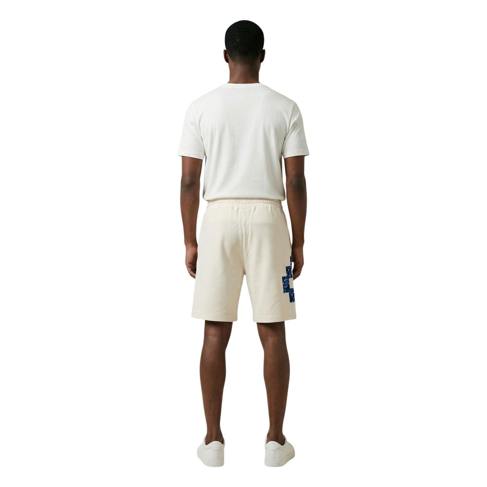 Cream Cotton Bermuda Shorts