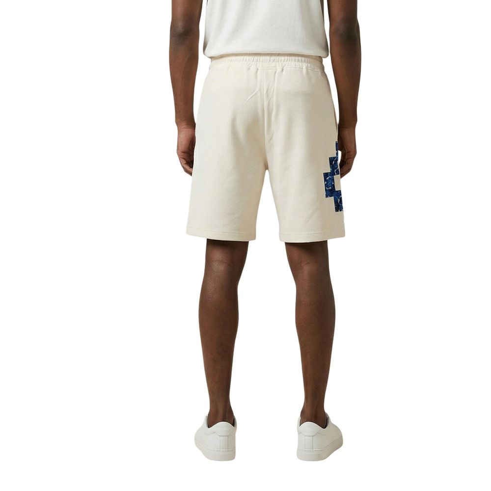 Cream Cotton Bermuda Shorts