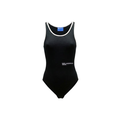 Black Cotton Bodysuit