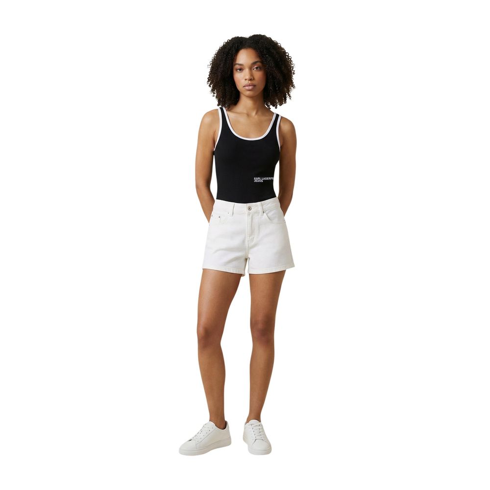 Black Cotton Bodysuit