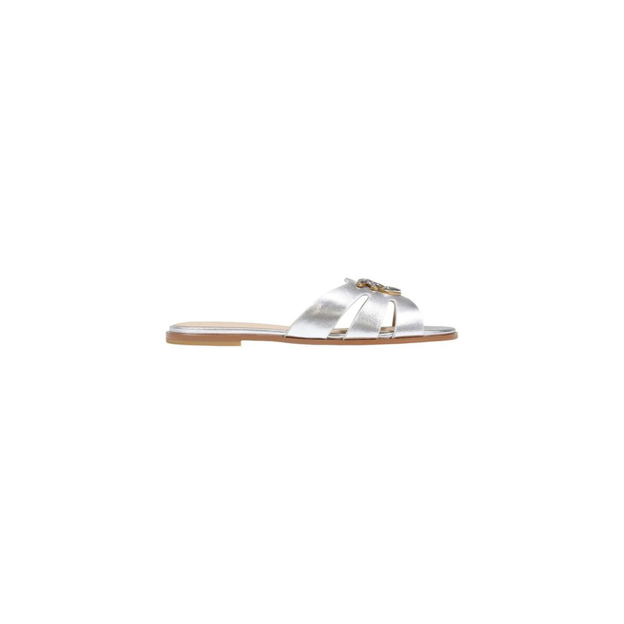 White Leather Slippers