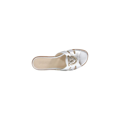 White Leather Slippers