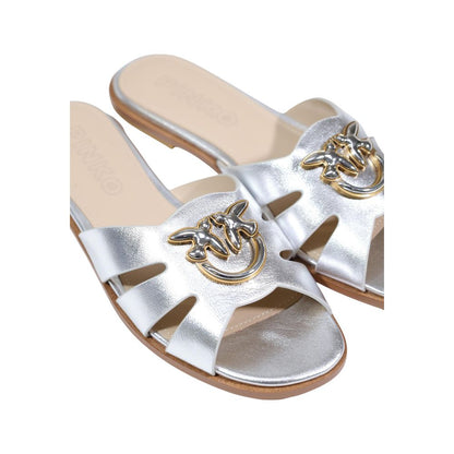 White Leather Slippers
