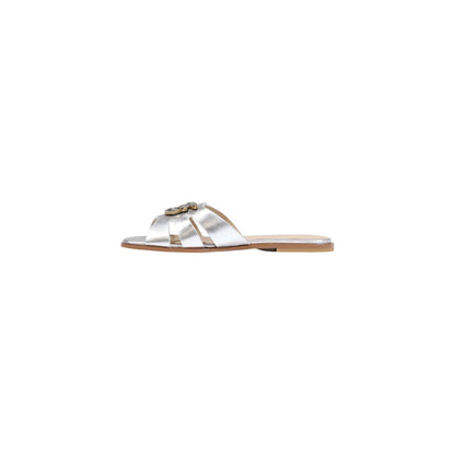 White Leather Slippers