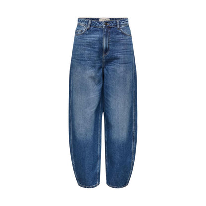 Blue Cotton Mom Jeans