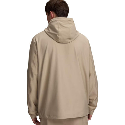 Beige Polyester Hoodie
