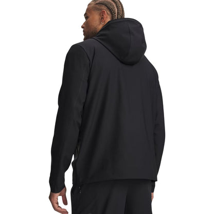 Black Polyester Hoodie