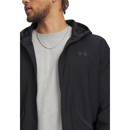 Black Polyester Hoodie