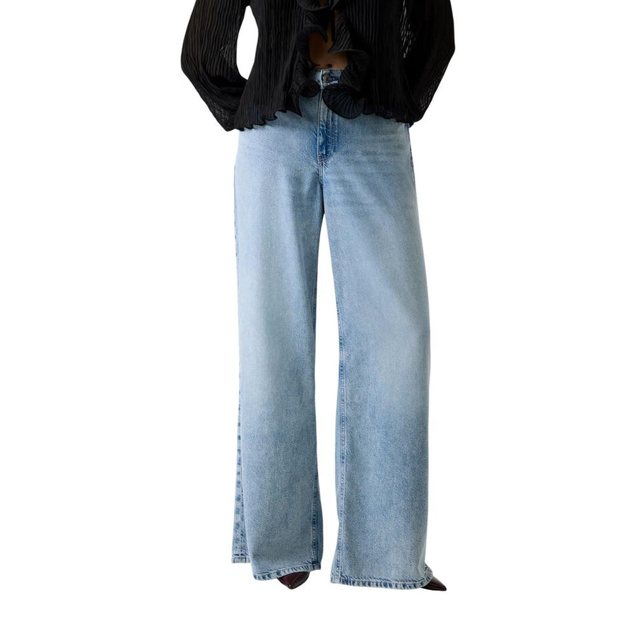 Light Blue Lyocell Relaxed Fit Jeans