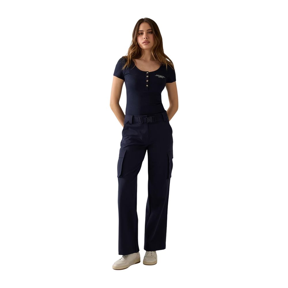 Blue Viscose T-Shirt