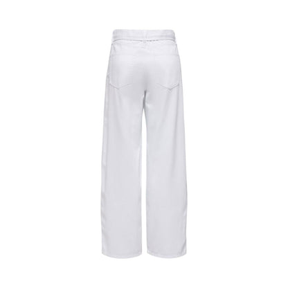 White Cotton Mom Jeans