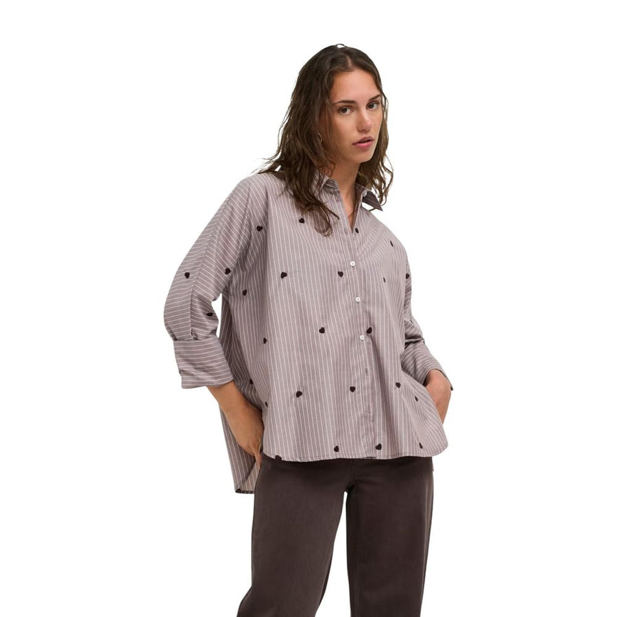 Brown Recycled Polyester Blouse