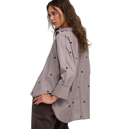 Brown Recycled Polyester Blouse