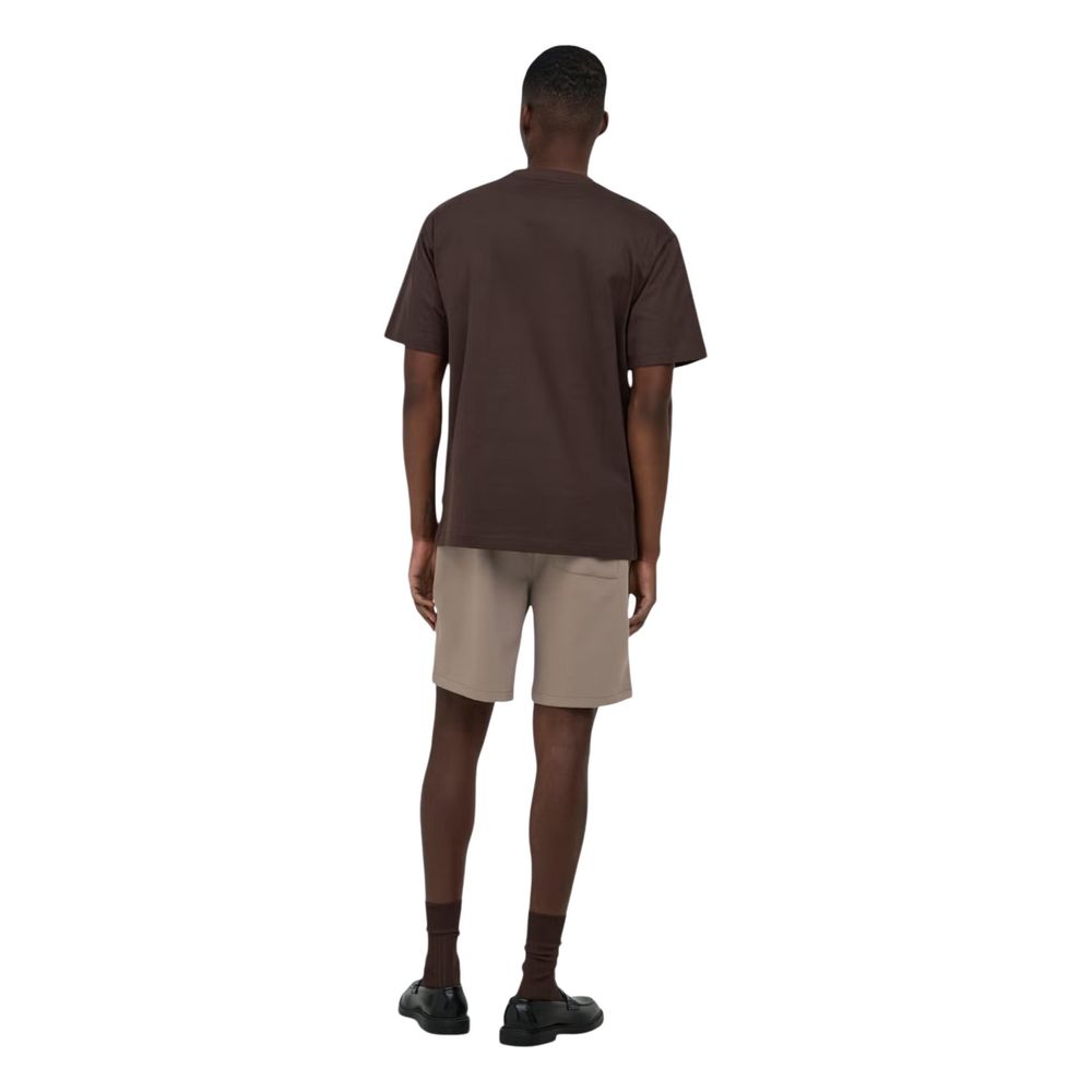 Beige Recycled Polyester Bermuda Shorts