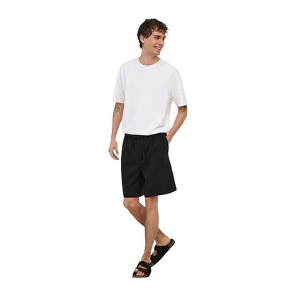 Black Recycled Polyester Bermuda Shorts