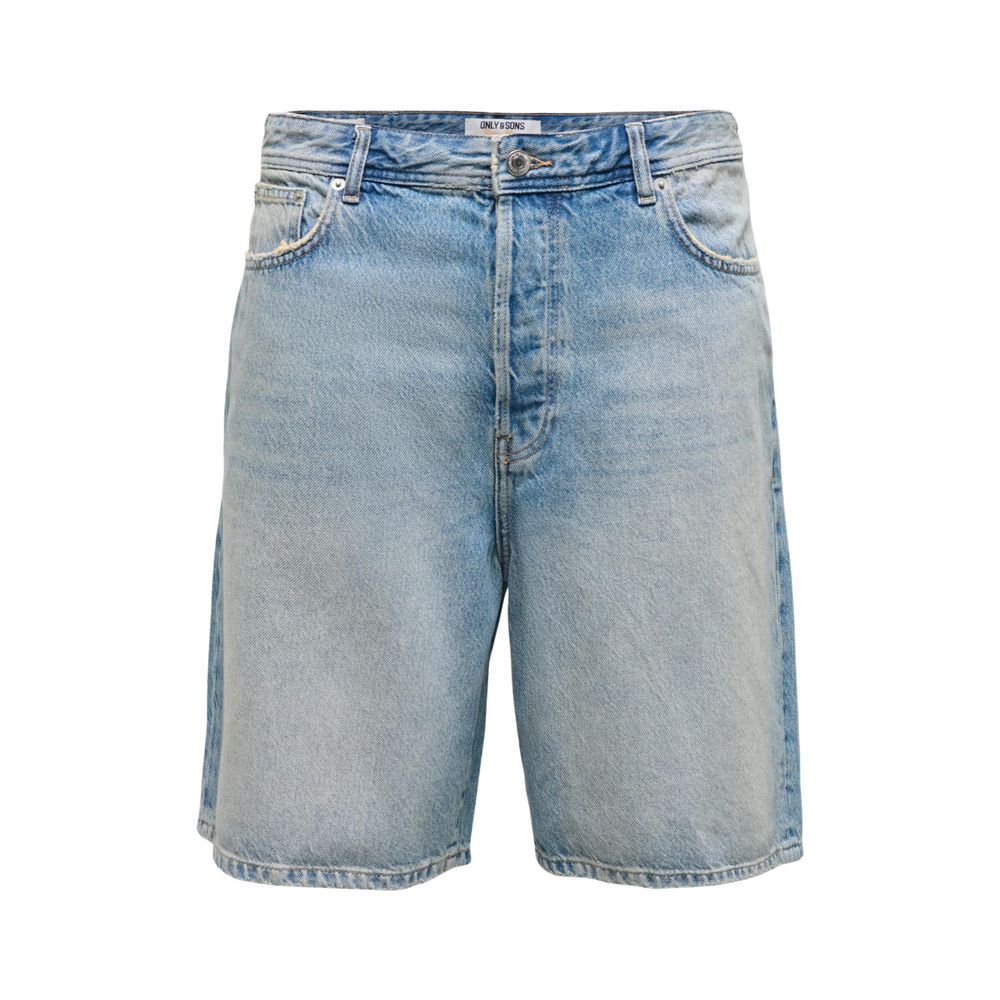 Light Blue Organic Cotton Bermuda Shorts