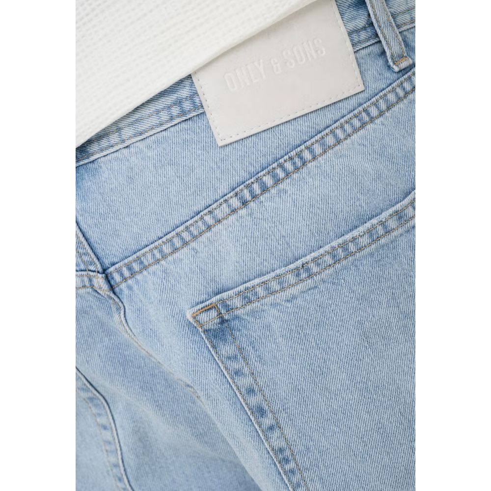 Light Blue Organic Cotton Bermuda Shorts