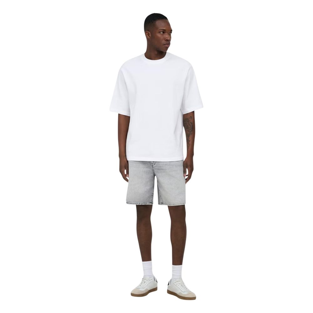 Gray Cotton Bermuda Shorts