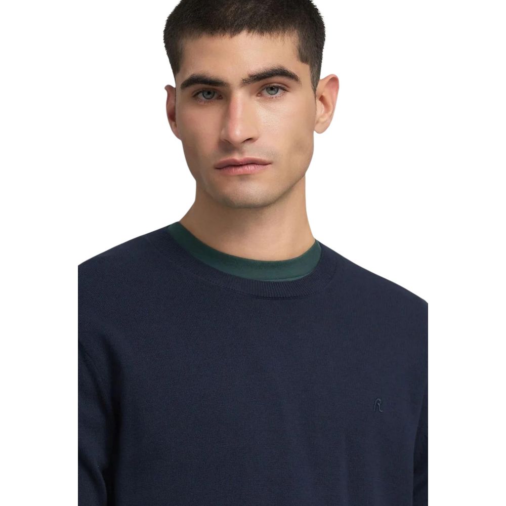 Blue Cotton Sweatshirt