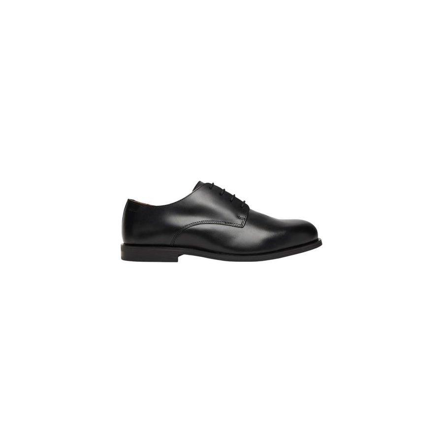 Black Leather Oxfords And Derbies