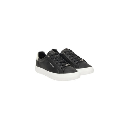 Black Leather Low Top Sneakers