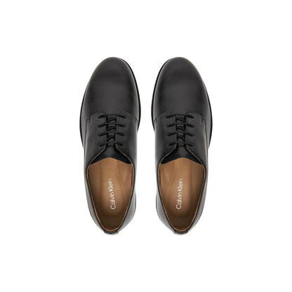 Black Leather Oxfords And Derbies