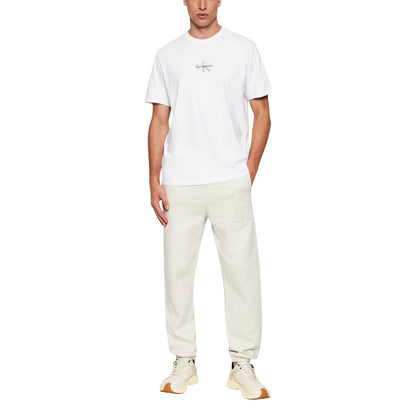 Cream Cotton T-Shirt