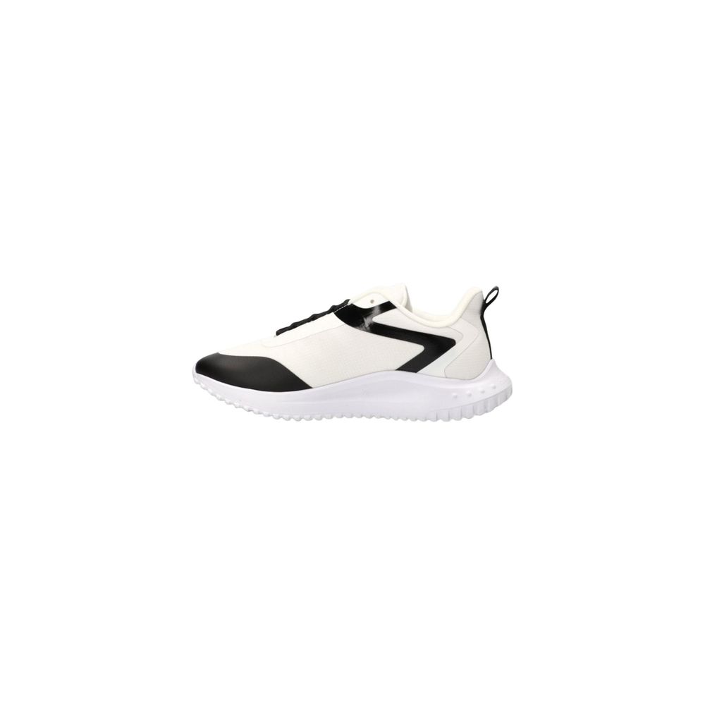 Black And White Recycled Polyester Athletic Sneakers