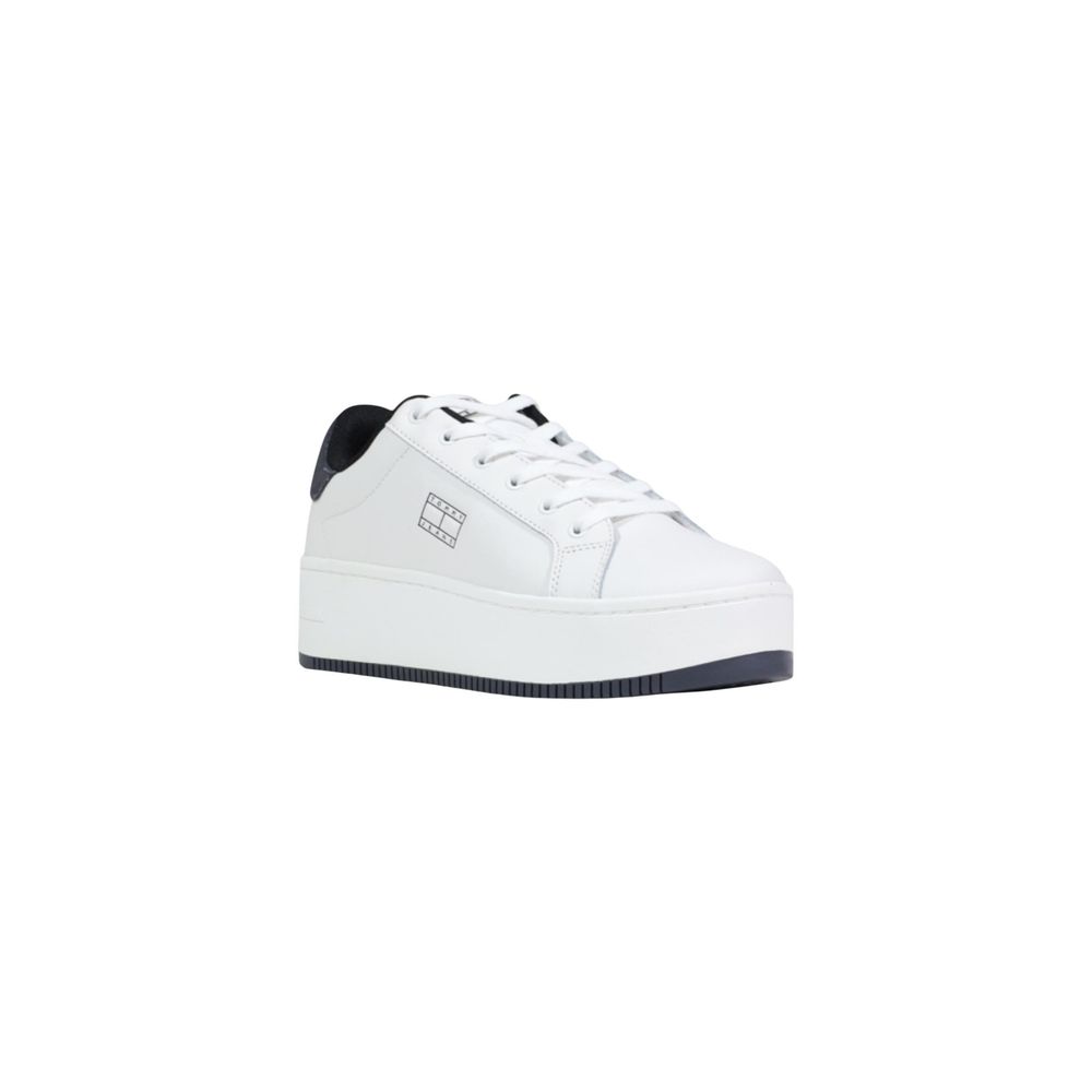 White Leather Chunky Sneakers