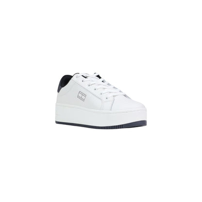 White Leather Chunky Sneakers