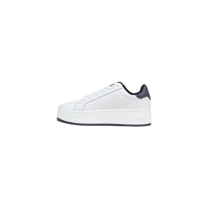 White Leather Chunky Sneakers