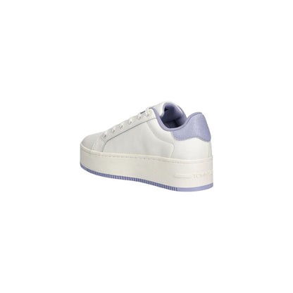 White Leather Chunky Sneakers
