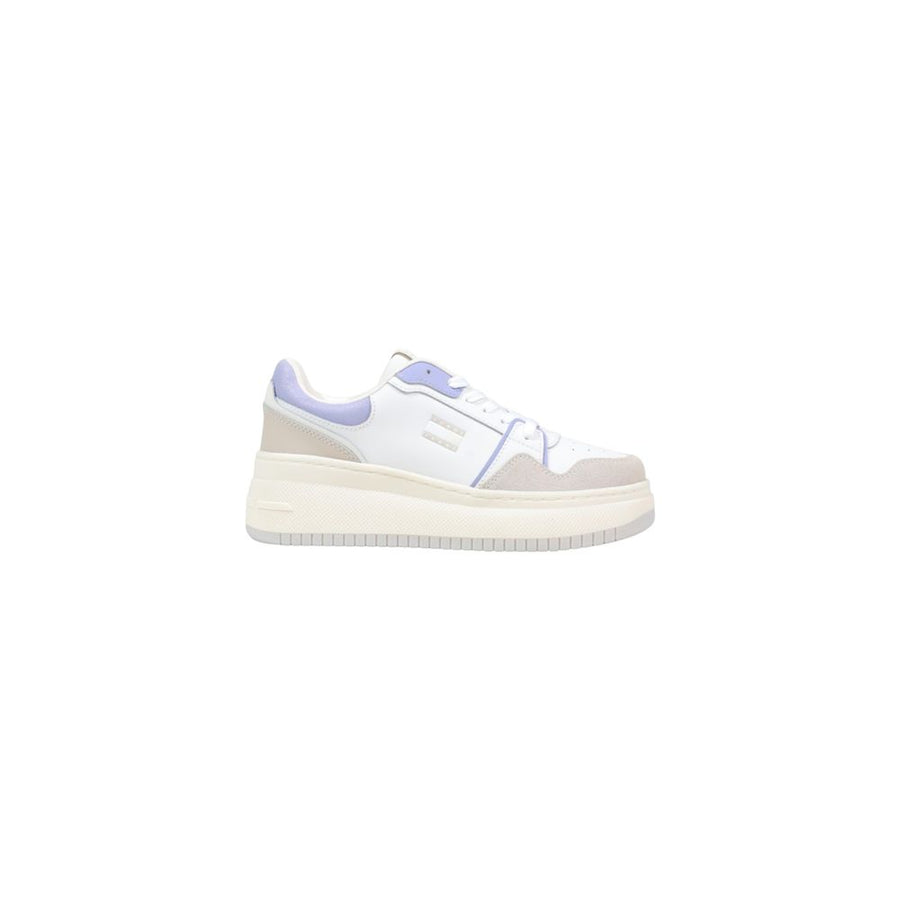 White Suede Leather Chunky Sneakers