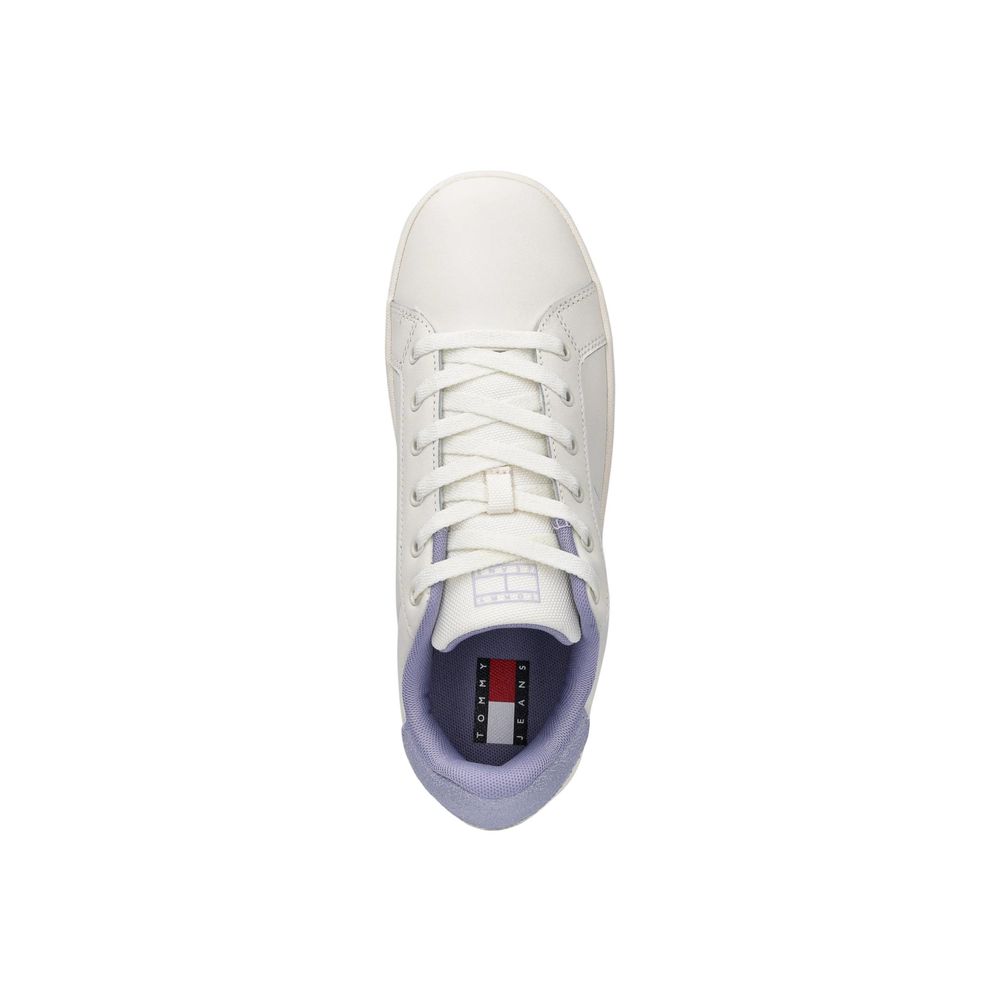 White Leather Chunky Sneakers