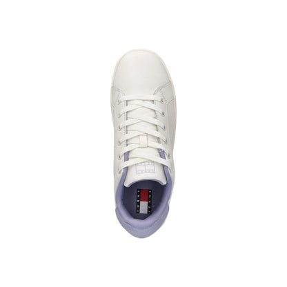 White Leather Chunky Sneakers