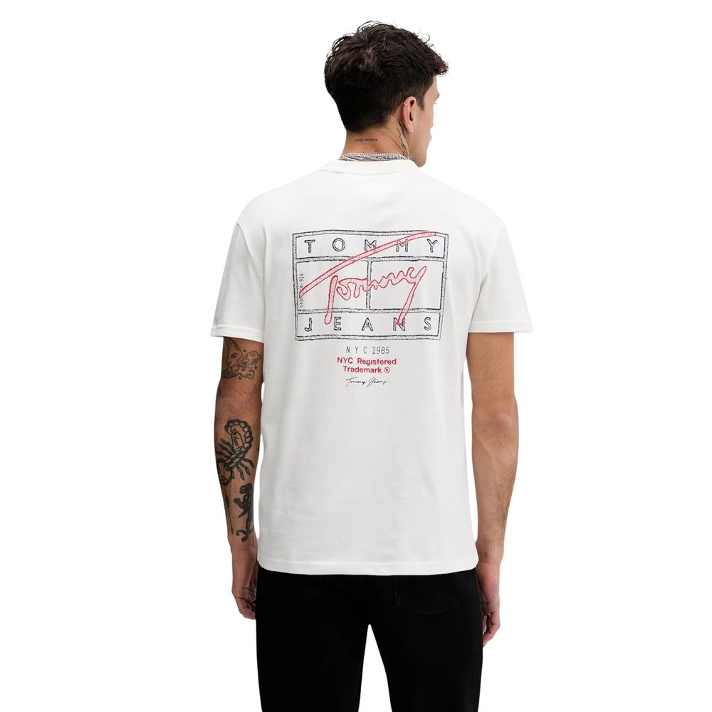 Cream Recycled Cotton T-Shirt