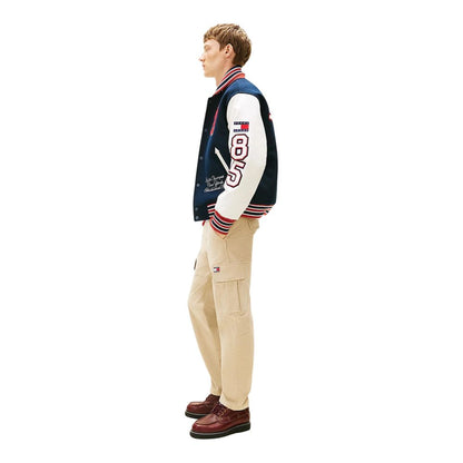 Beige Recycled Cotton Cargo Pants