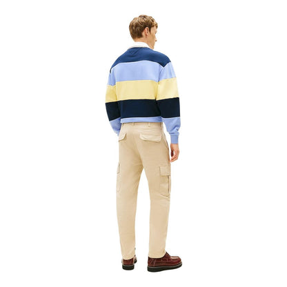 Beige Recycled Cotton Cargo Pants