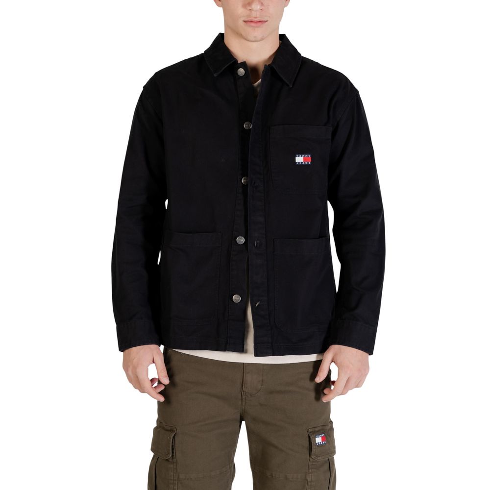 Black Recycled Cotton Jacket
