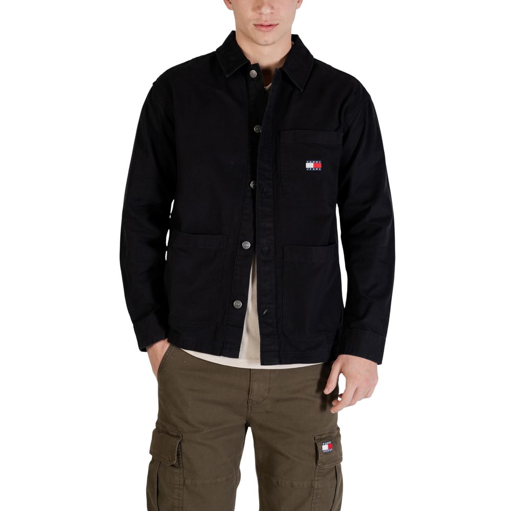 Black Recycled Cotton Jacket