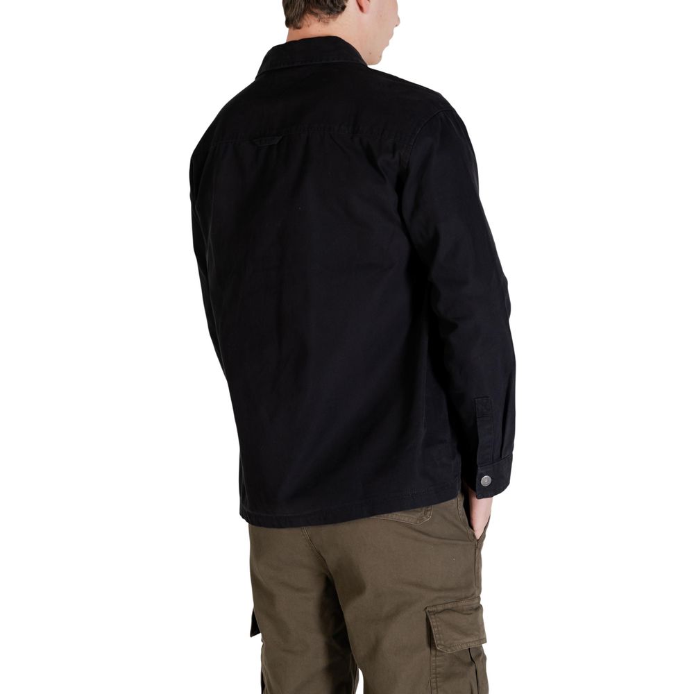 Black Recycled Cotton Jacket