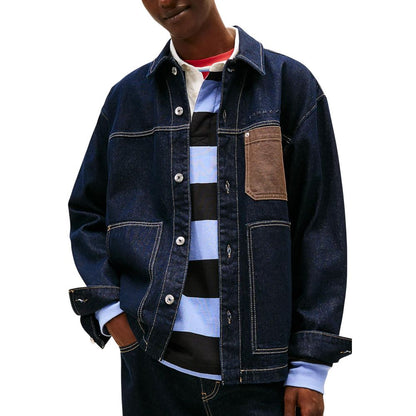 Blue Recycled Cotton Denim Jacket