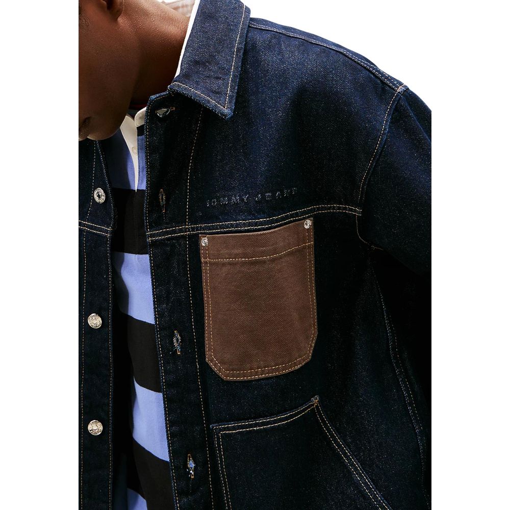 Blue Recycled Cotton Denim Jacket