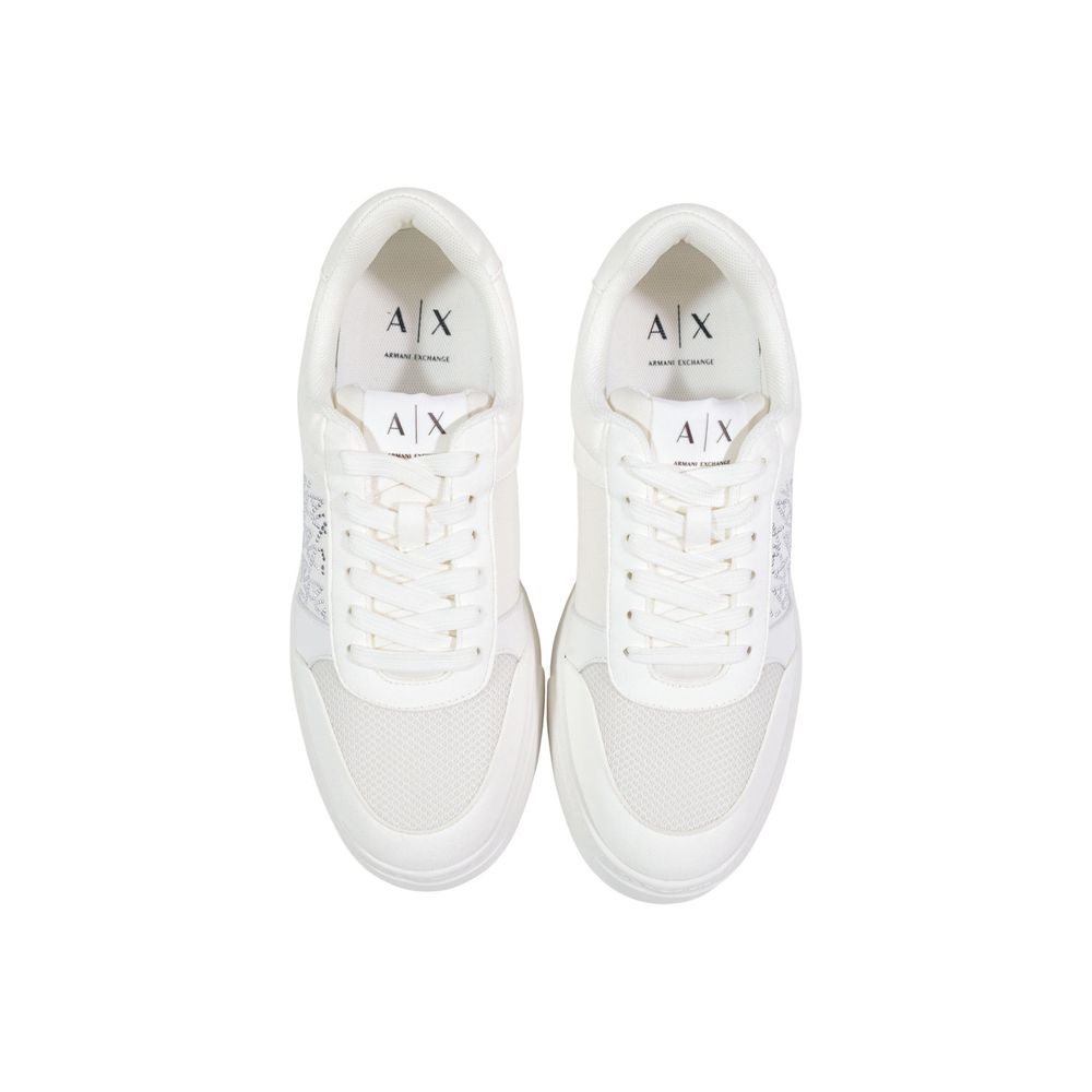 White Polyamide Athletic Sneakers