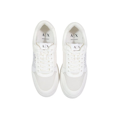 White Polyamide Athletic Sneakers